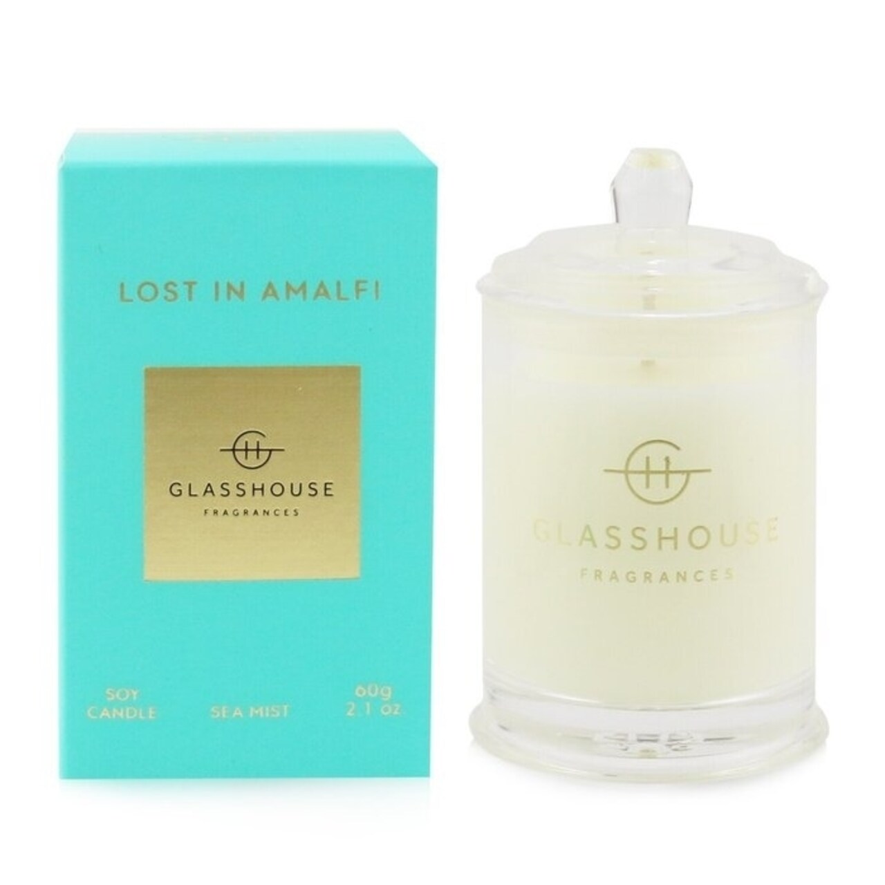 Glasshouse - Triple Scented Soy Candle - Lost In Amalfi (Sea Mist)(60g/2.1oz)